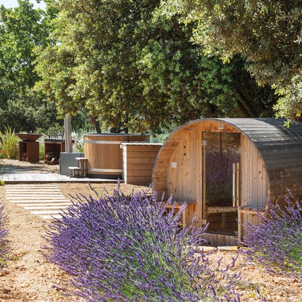 Quand Piscine, coin wellness et jardin vont de paire